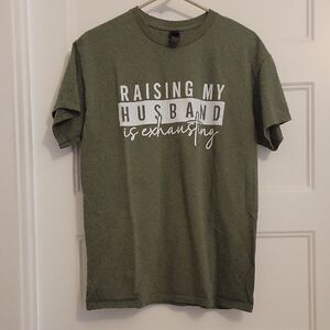 Gildan Olive Graphic Tee - Short Sleeve